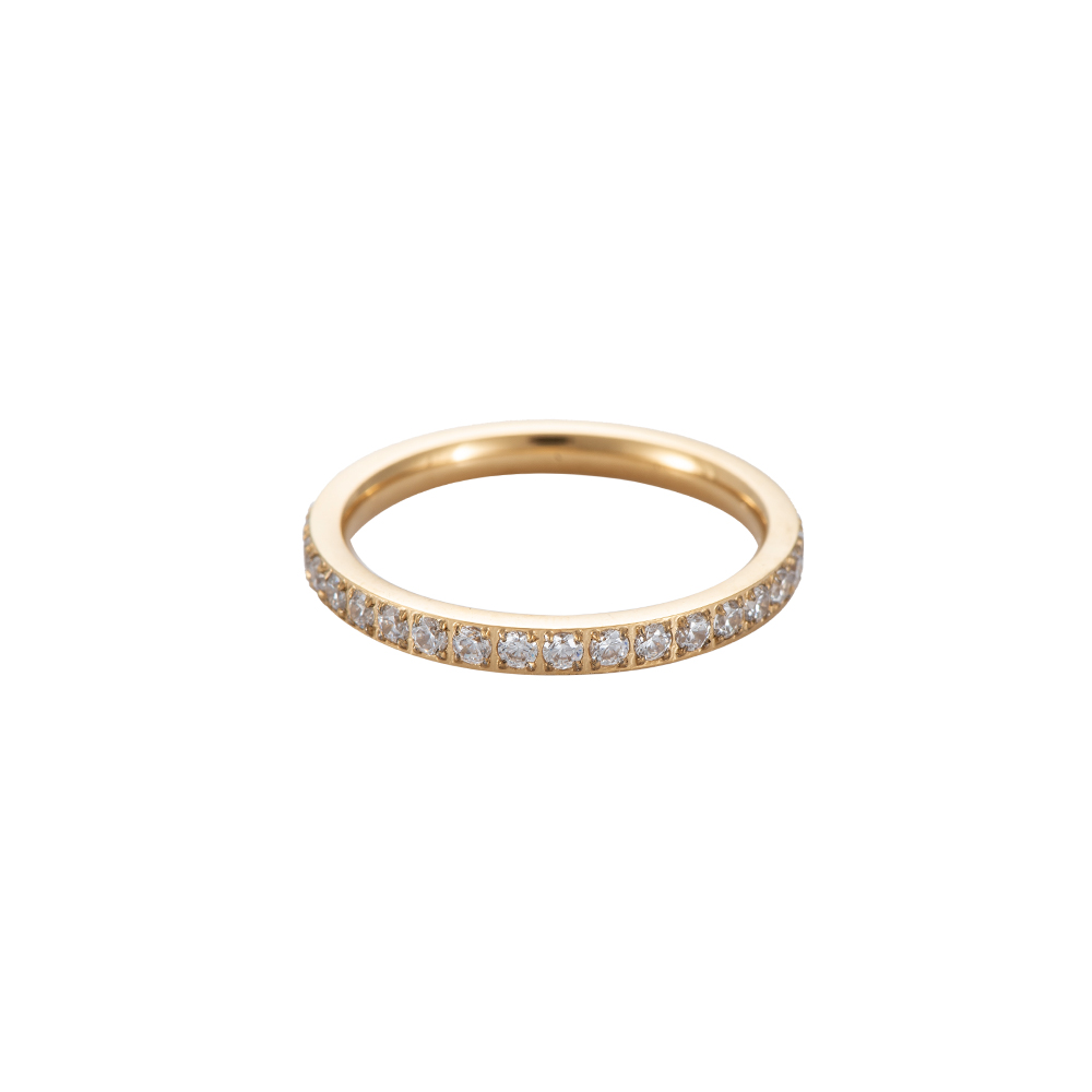 Ylva Full Shining Diamonds Edelstahl Ring