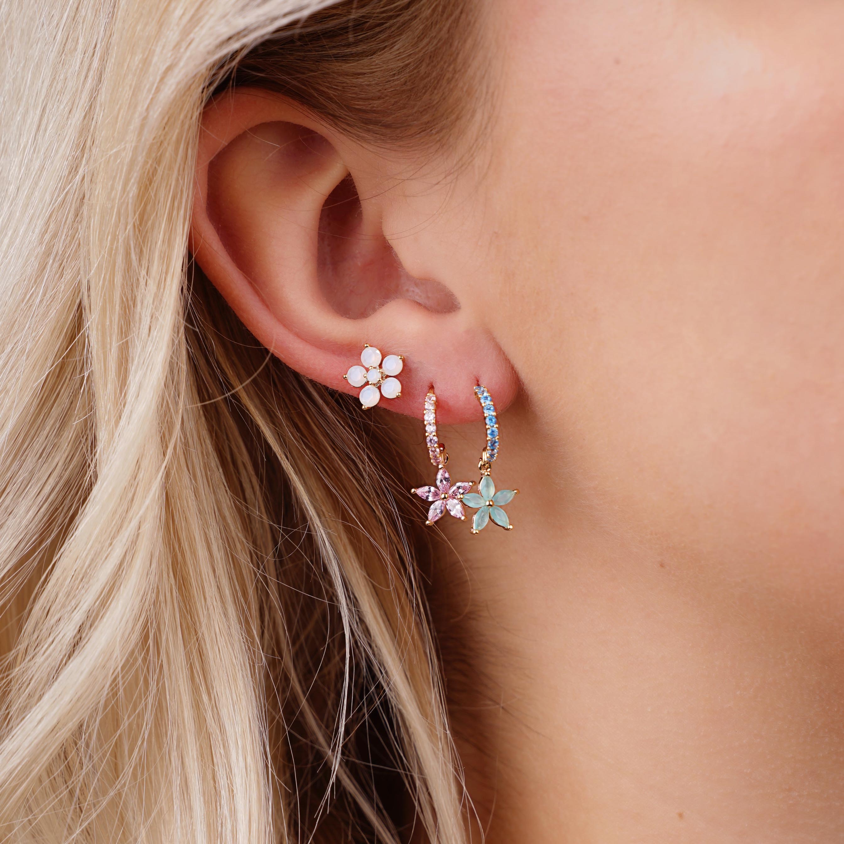 Lily Flower Plated Earring