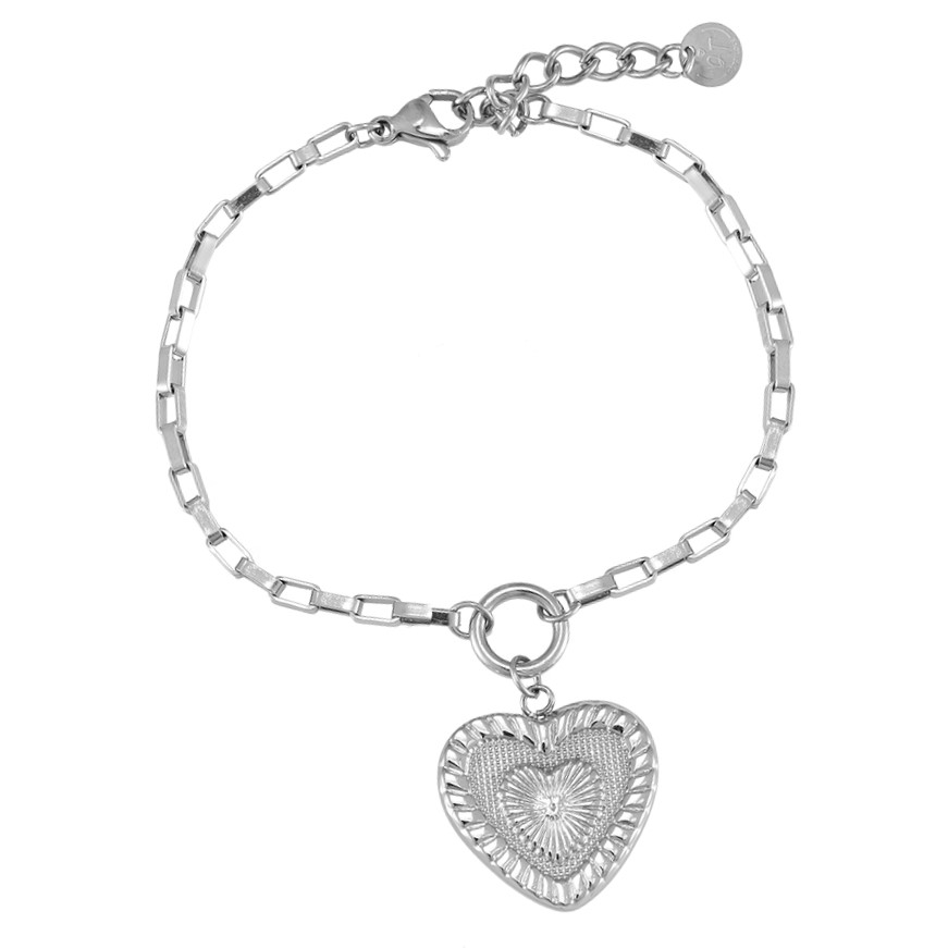 Infinity Heart Stainless Steel Bracelet