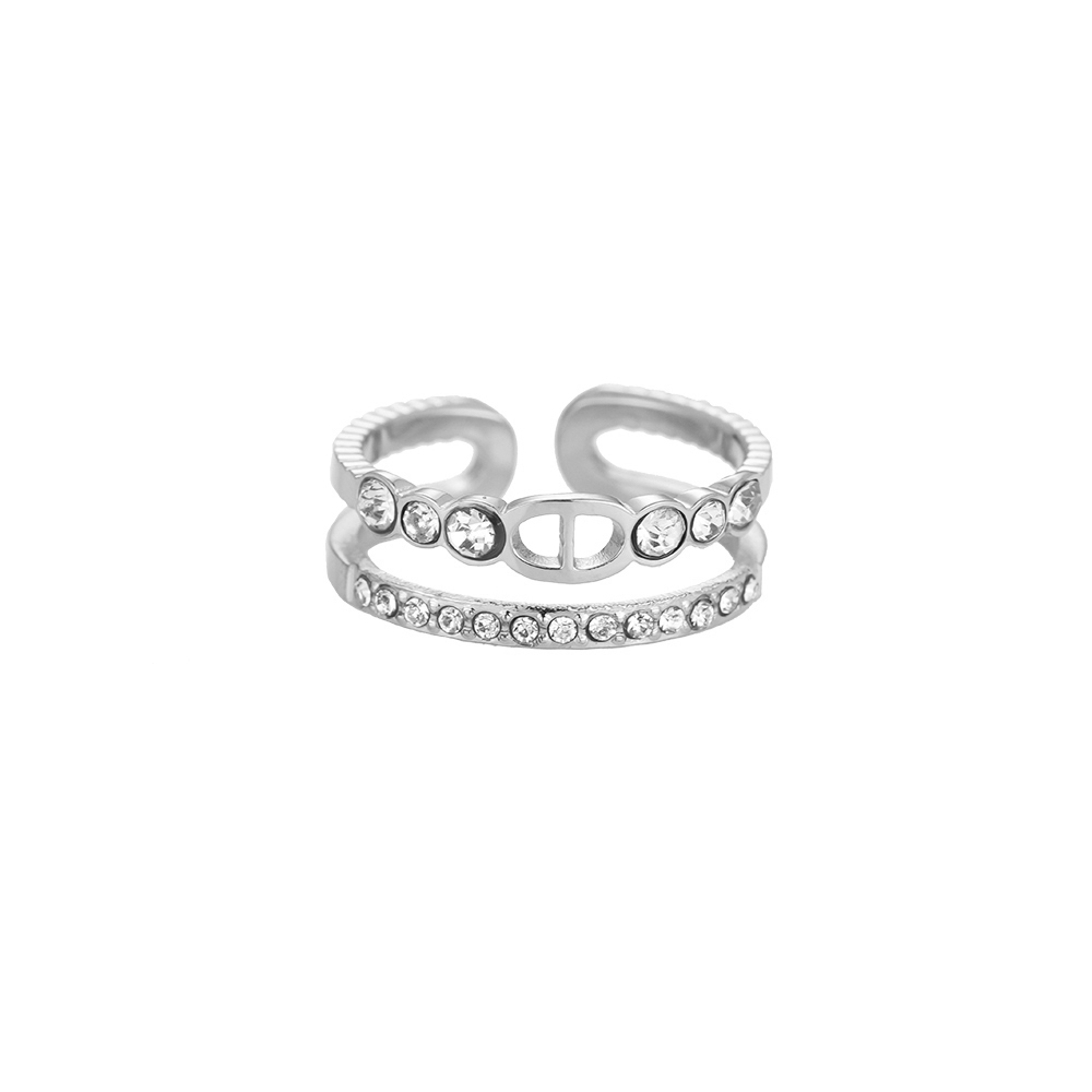 Ryza 2 Layer Stainless Steel Ring