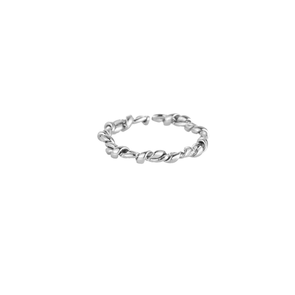 Twisting Coil Arc Stainless Steel Rings