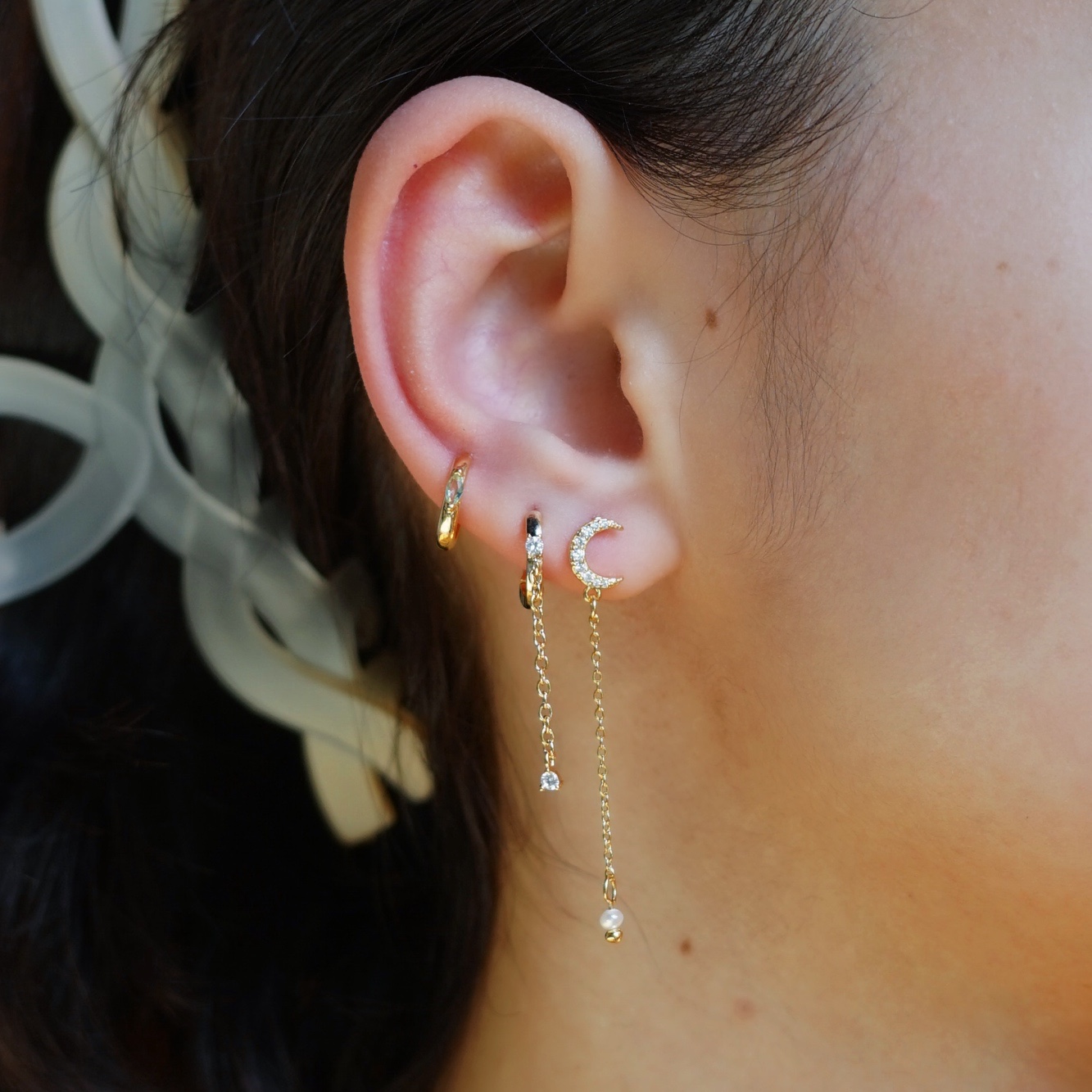 Fleur  Plated Earrings