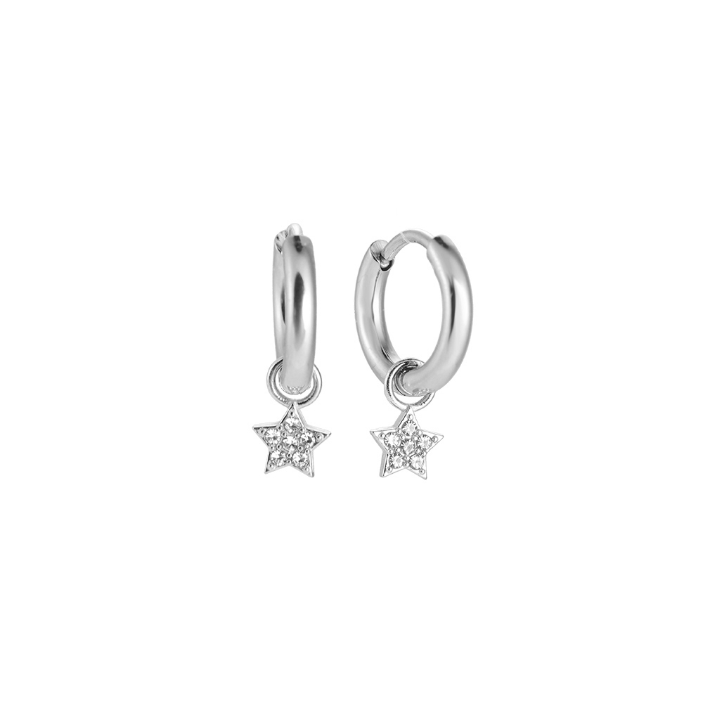 Twinkle Star Diamond Stainless Steel Earring