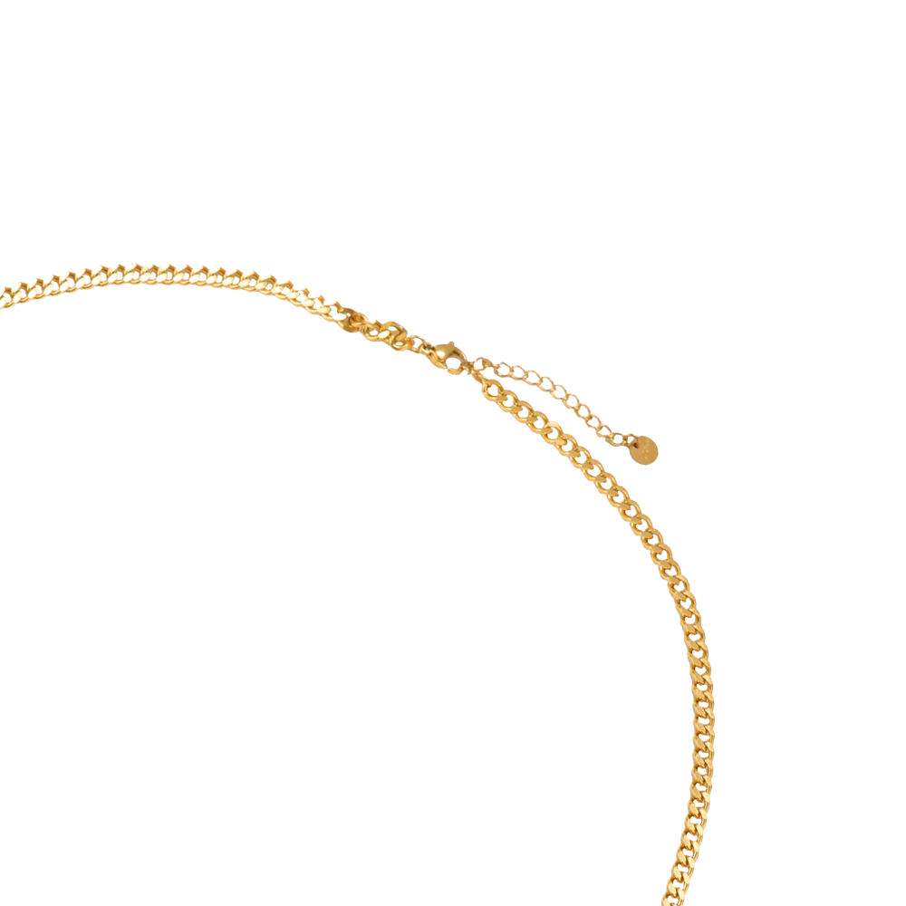 Golden Leopard Edelstahl Halskette