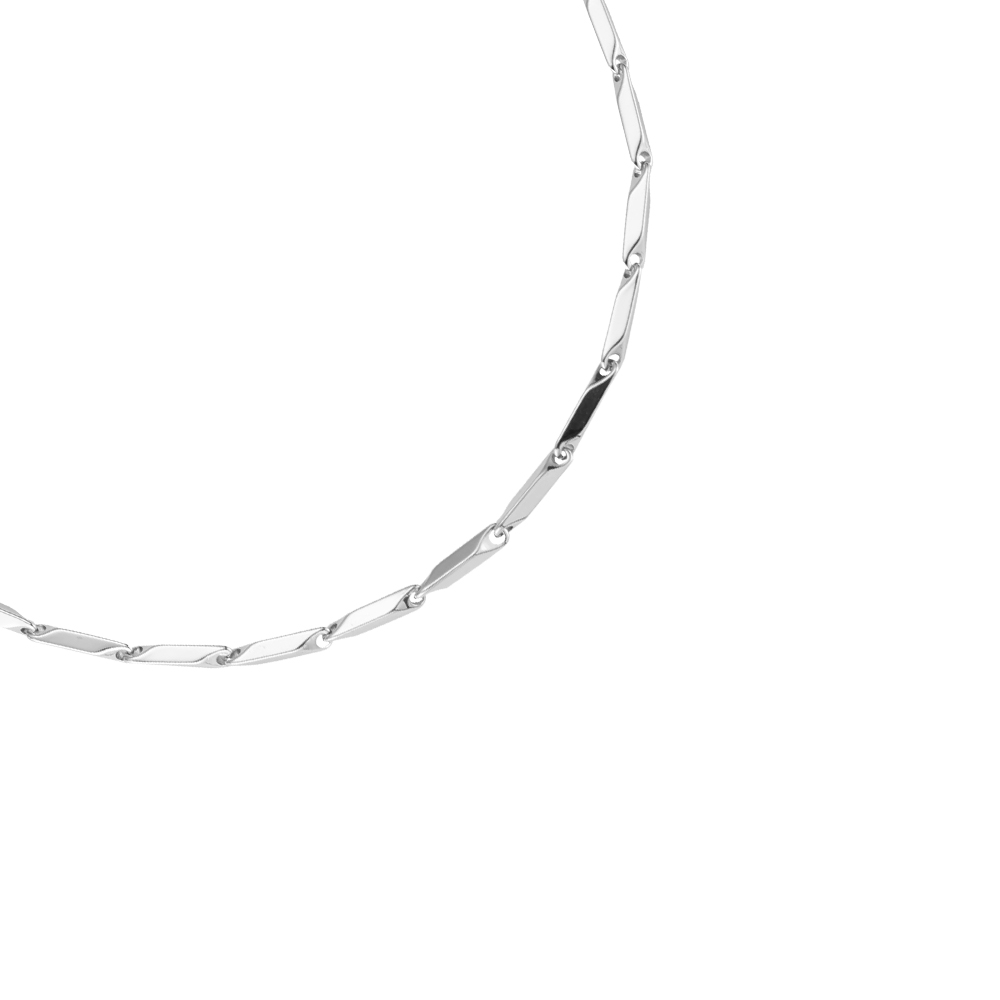 Zigzag Chain 55cm Stainless Steel Necklace