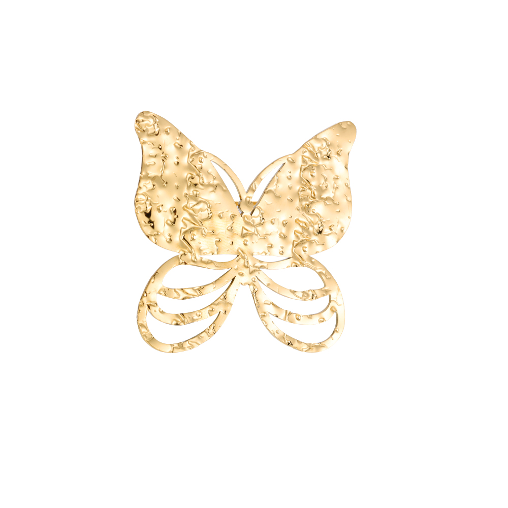 Handmadestyle Butterfly Edelstahl Brosche