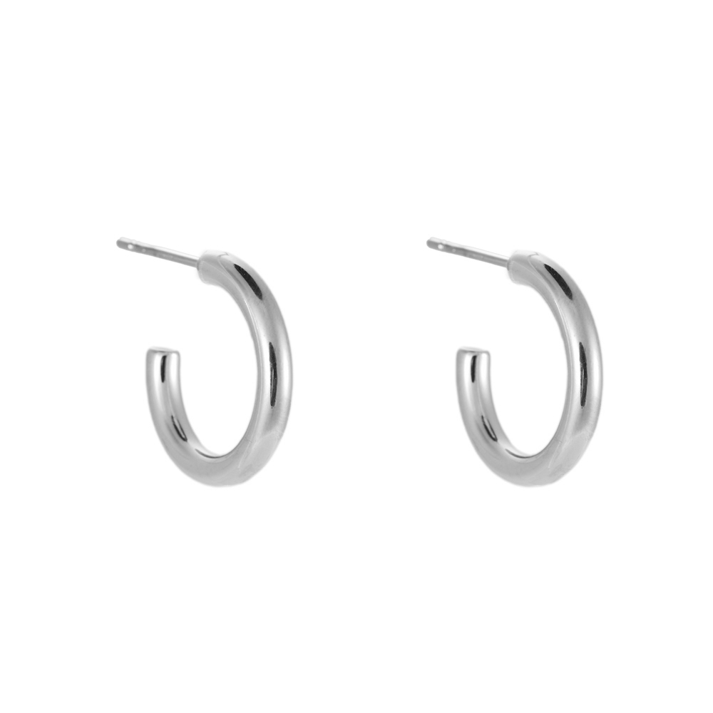 Big Simple Hoop Stainless Steel Earring