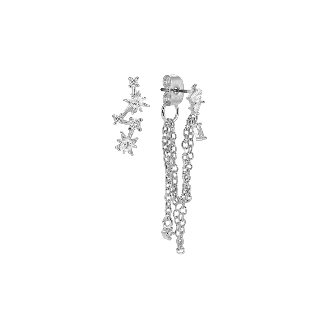 Star Journey Chain Plated Earring