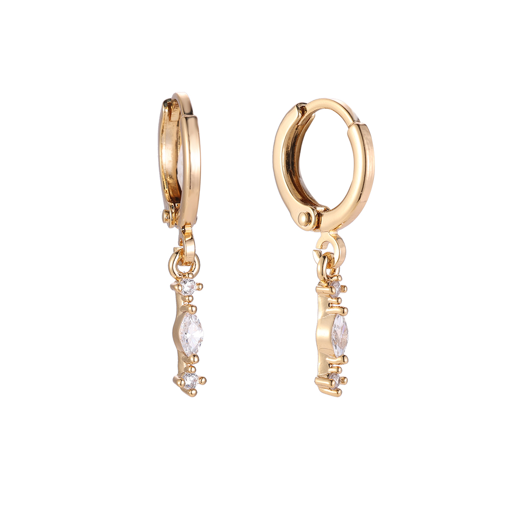 Sparkle Nova Diamond Gold-plated Earrings