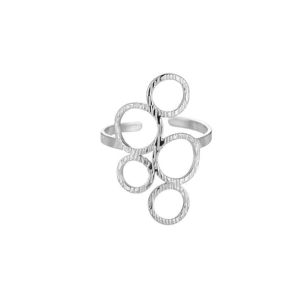 Olympia Bubbles Stainless Steel Rings