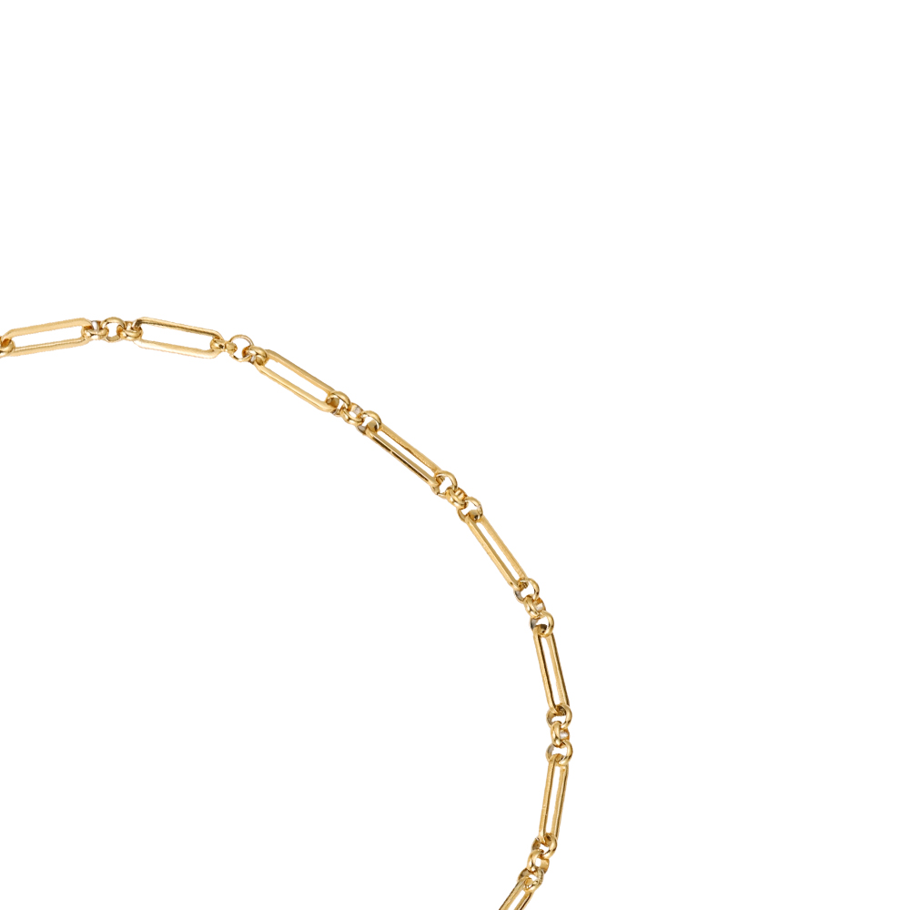 Gold Würfe Stainless Steel Necklace