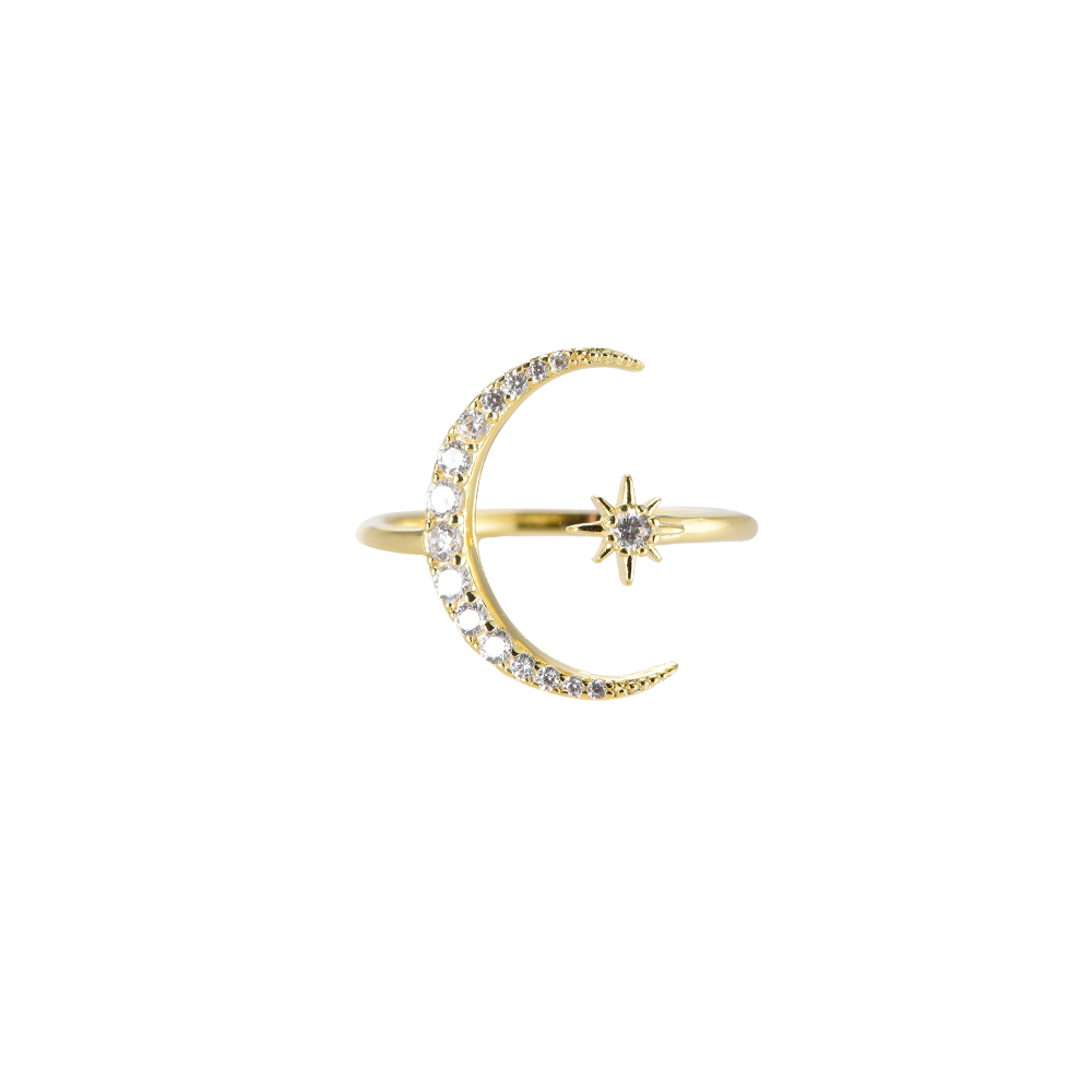New Moon 925 Silber Ring     