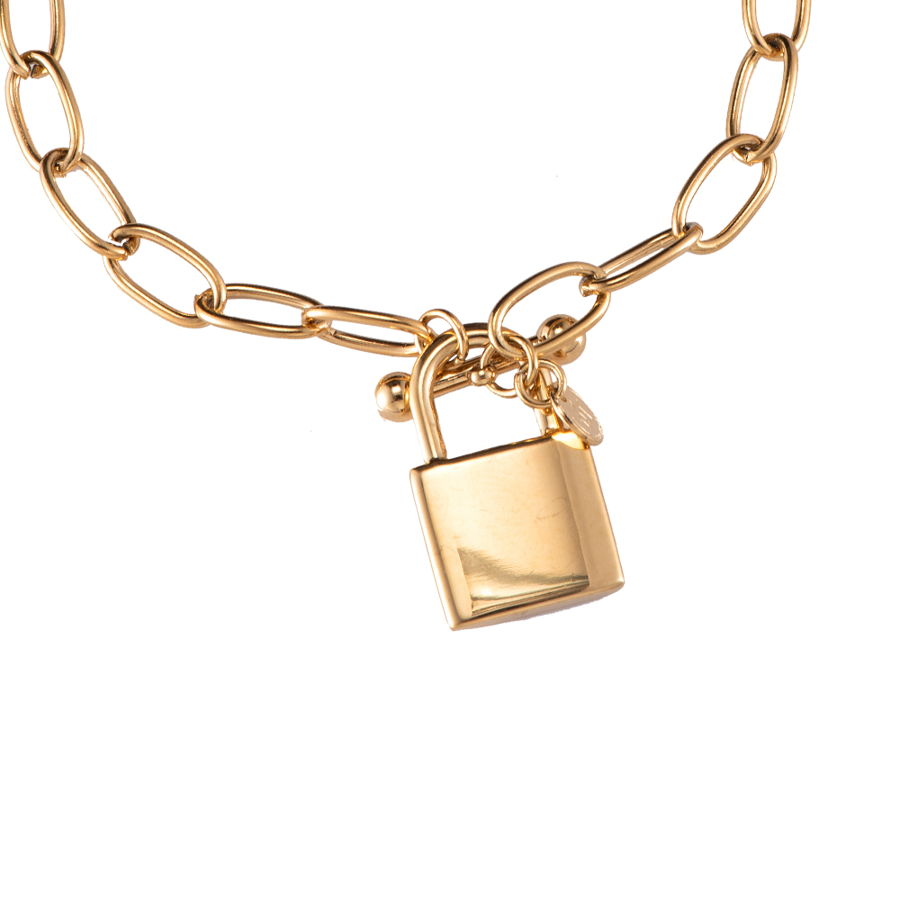 Lock T Clasp Stainless Steel Bracelet