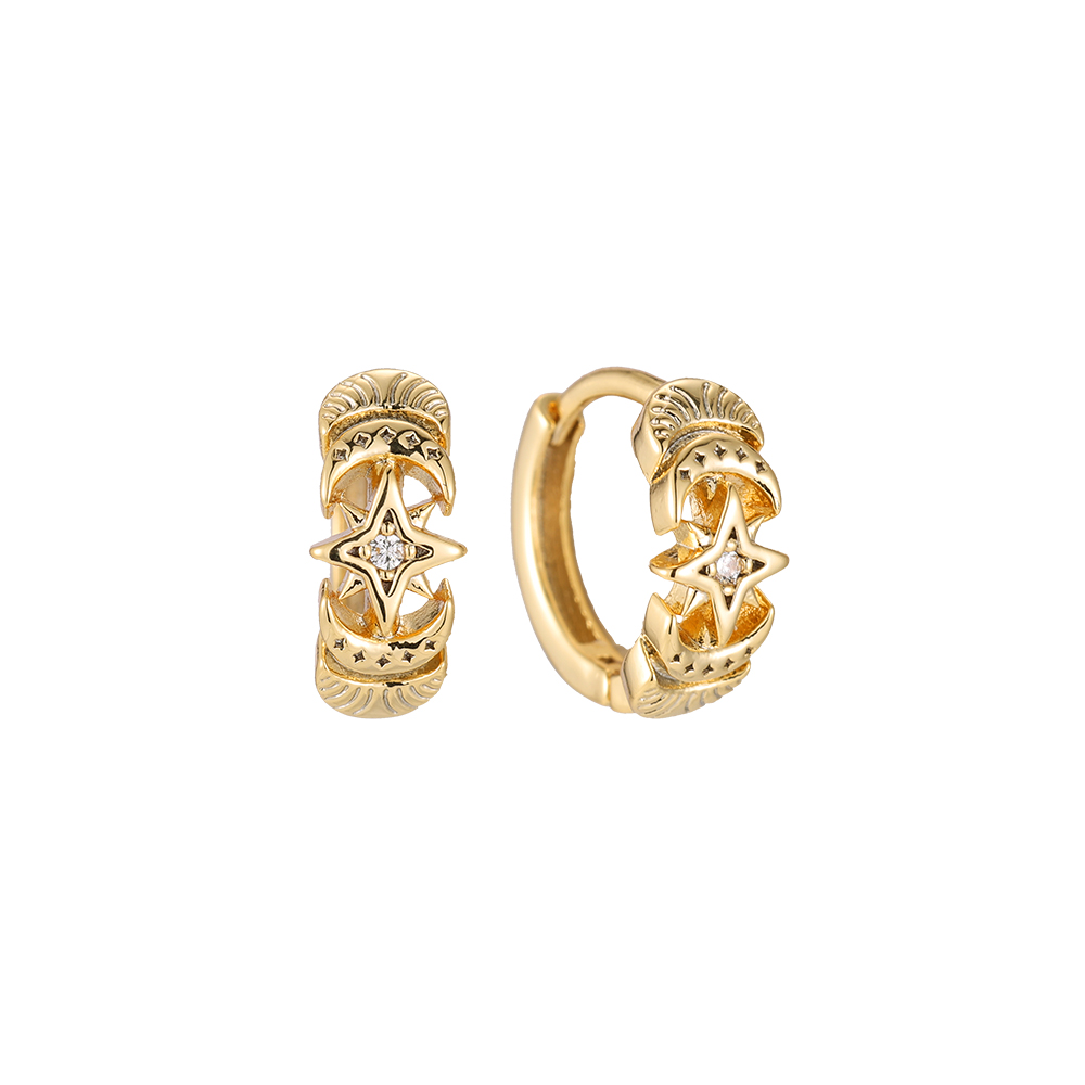 Diamond Sternchen Gold-plated Earrings