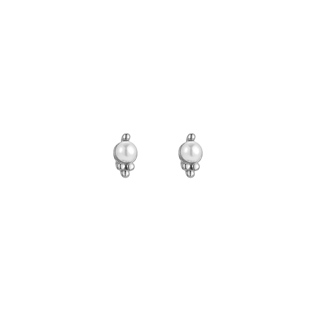 Pearl & Berry Shrub Stainless Steel Ear Studs