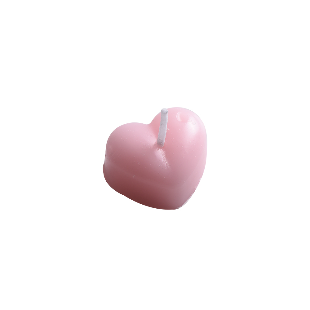 Pink Heart Kerze