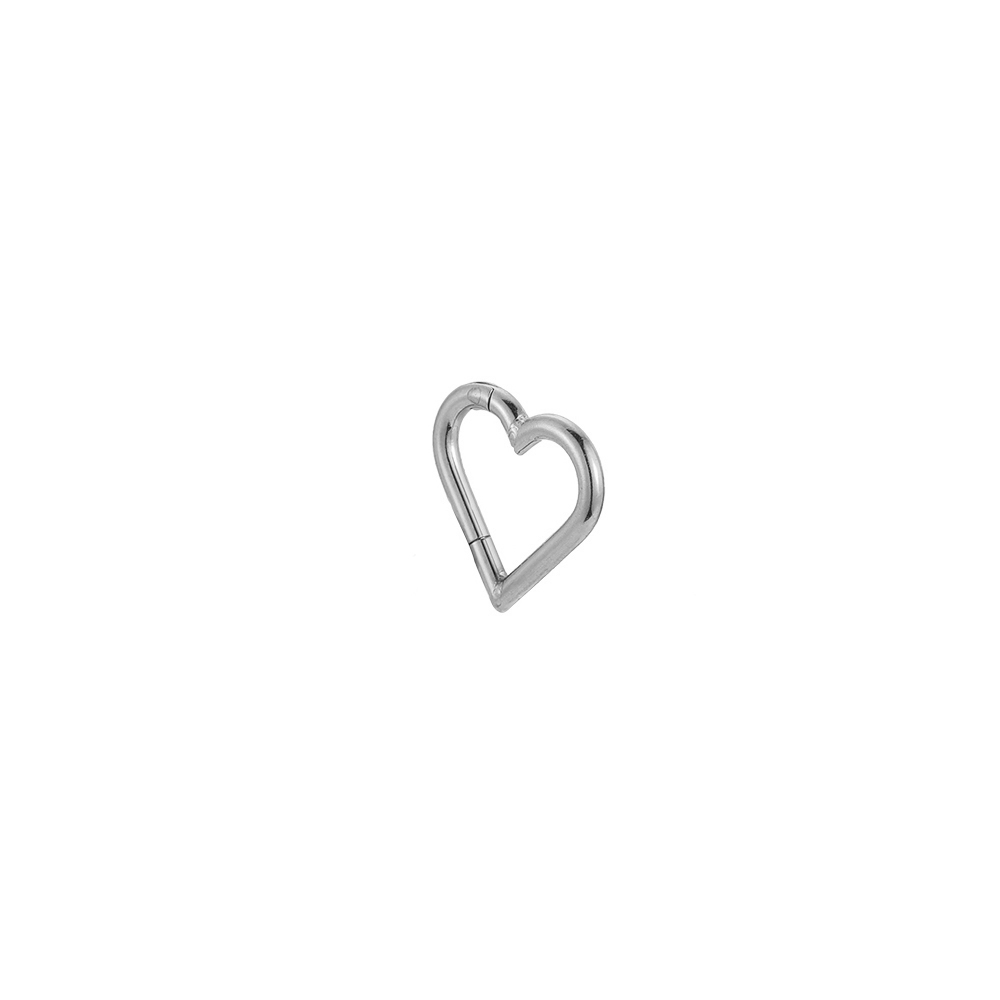 Perfect Heart Outline Edelstahl Piercing