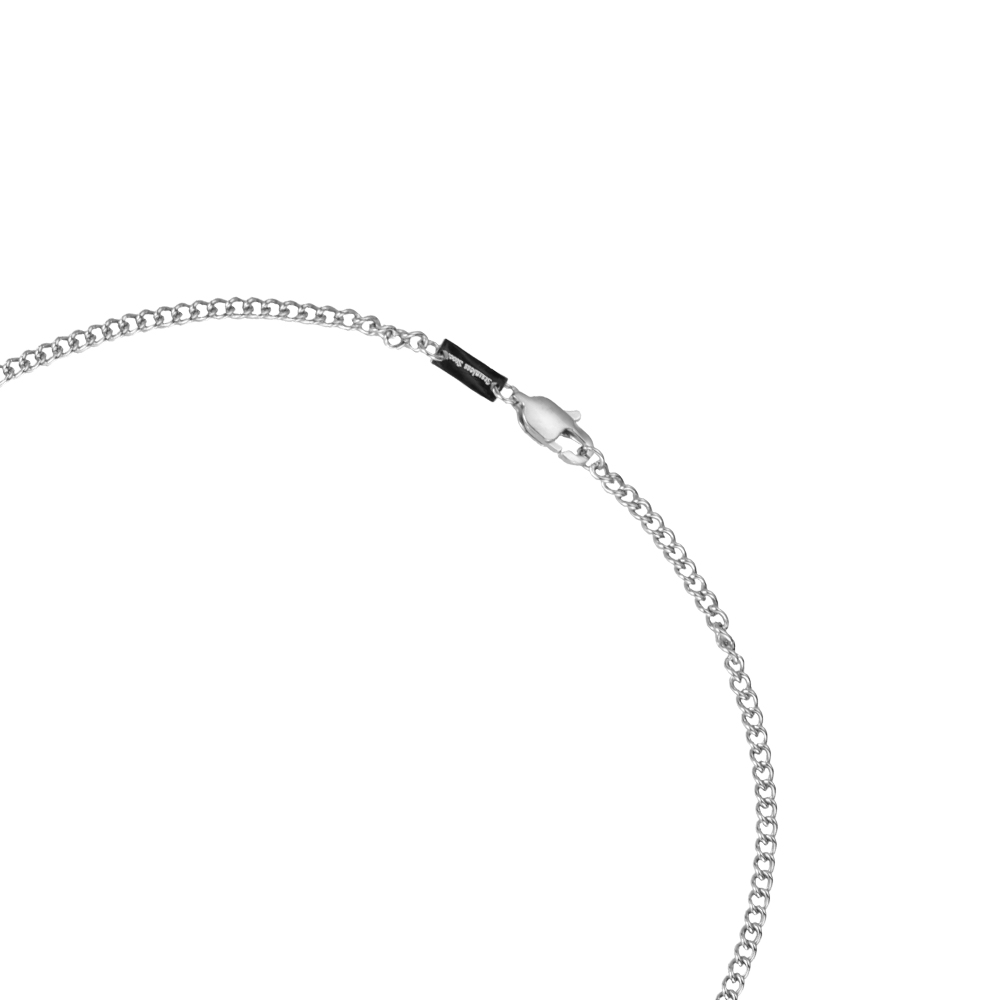 Double Plate 55cm Stainless Steel Necklace