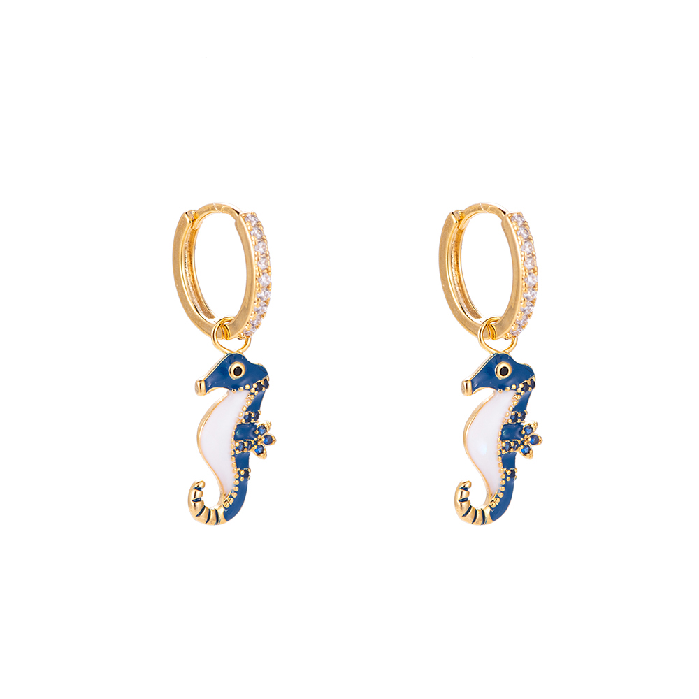 Seahorse Plated Earrings