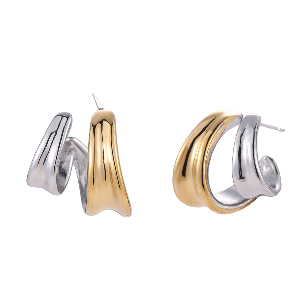 Kite Shield Outline Stainless Steel Earrings