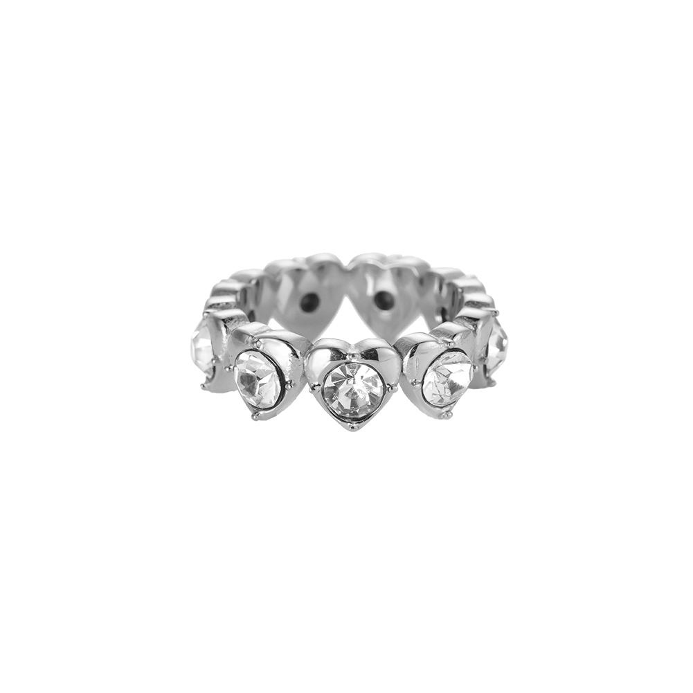 9 Hearts Stainless Steel Ring