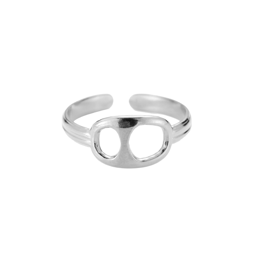 Audrey Pig Nose Stainless Steel Ring