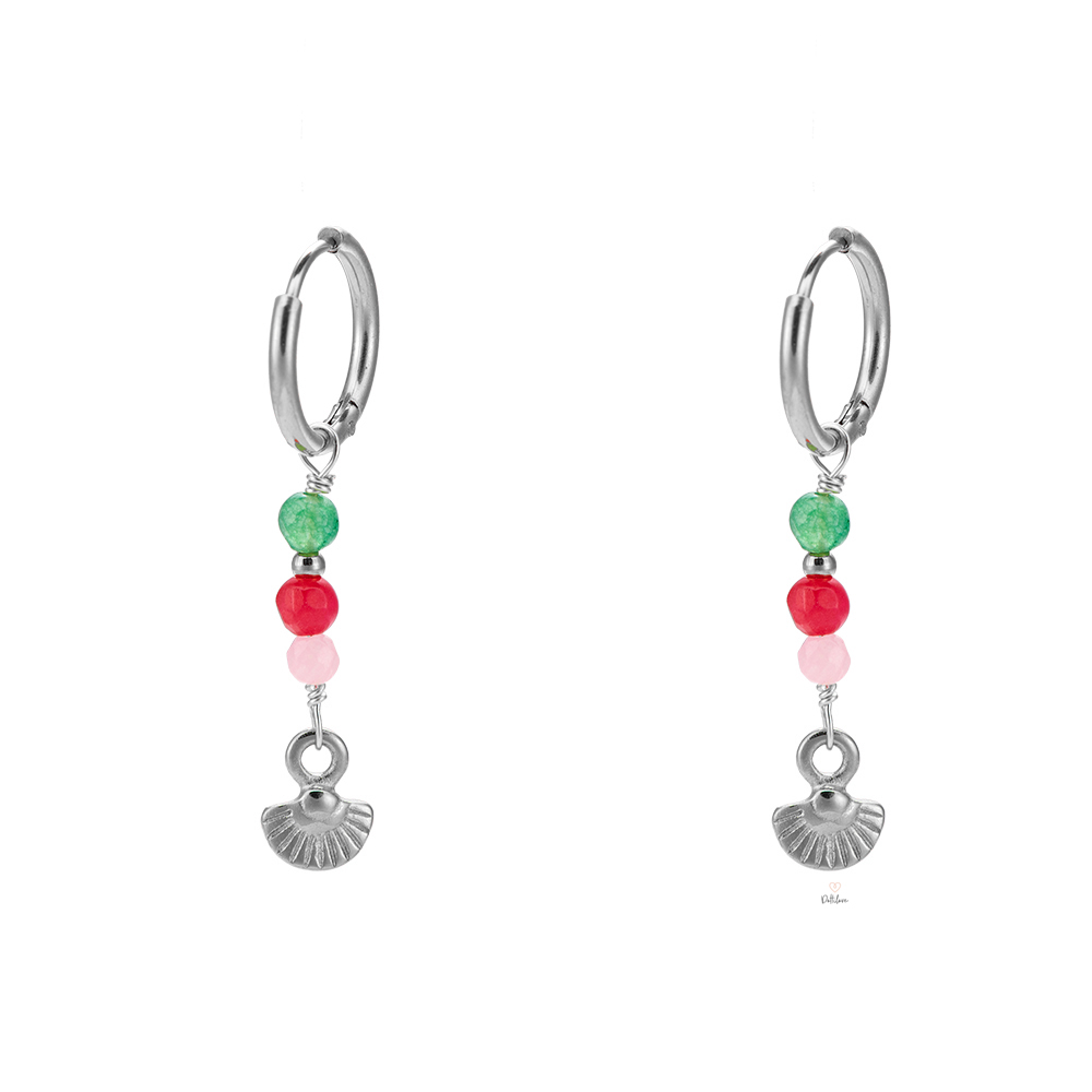 Colorful Clam Stainless Steel Earring