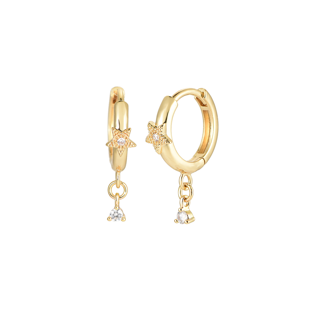 Star Departure Gold-plated Earrings