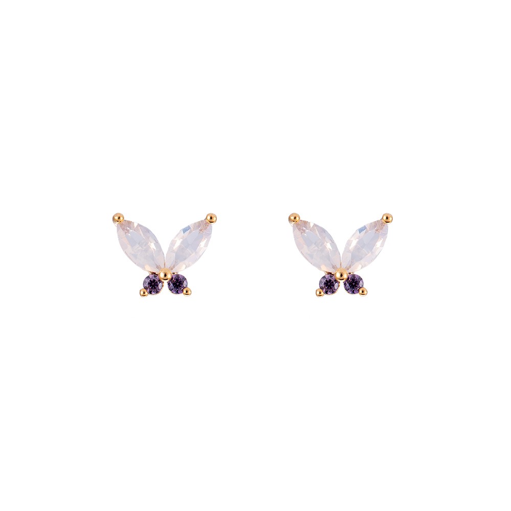 Butterfly Icon Vergoldet Ohrring