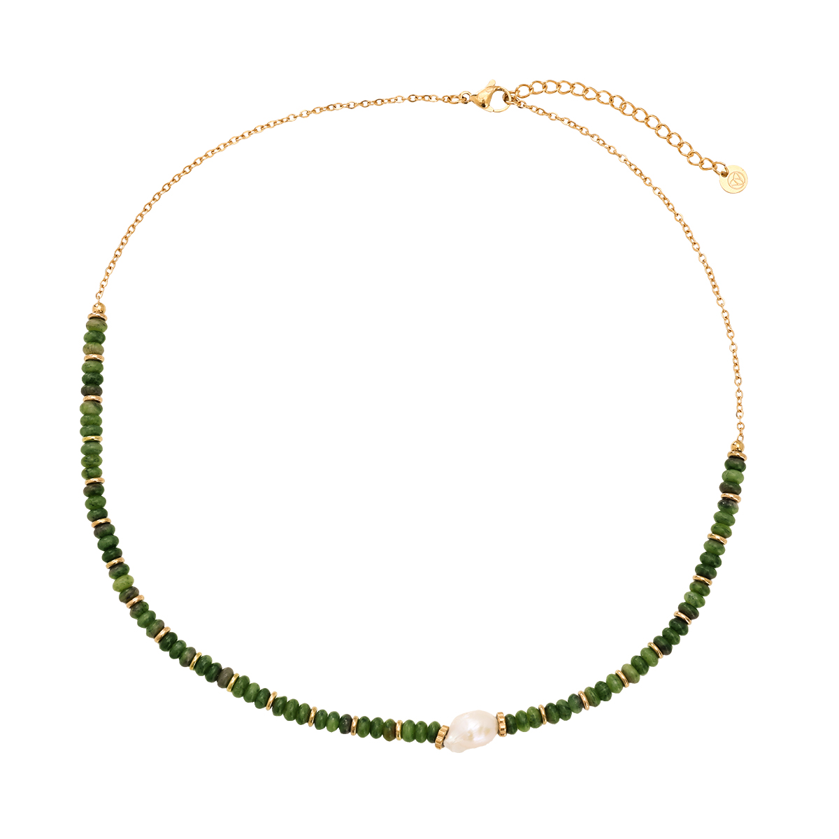 Hanging Beads Edelstahl Halskette