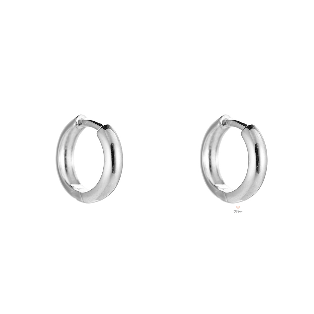 Simple 1.4 cm Plated Earring