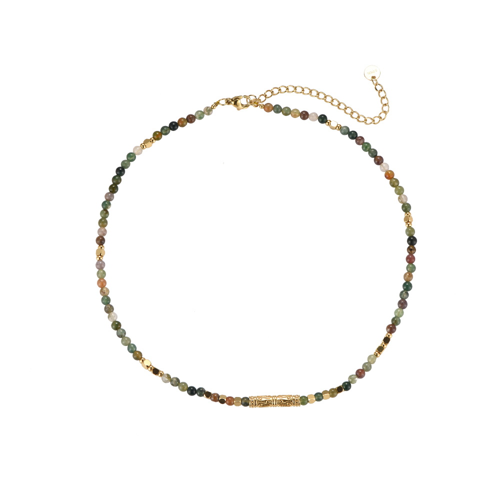 Forest Natural Stones Choker Necklace