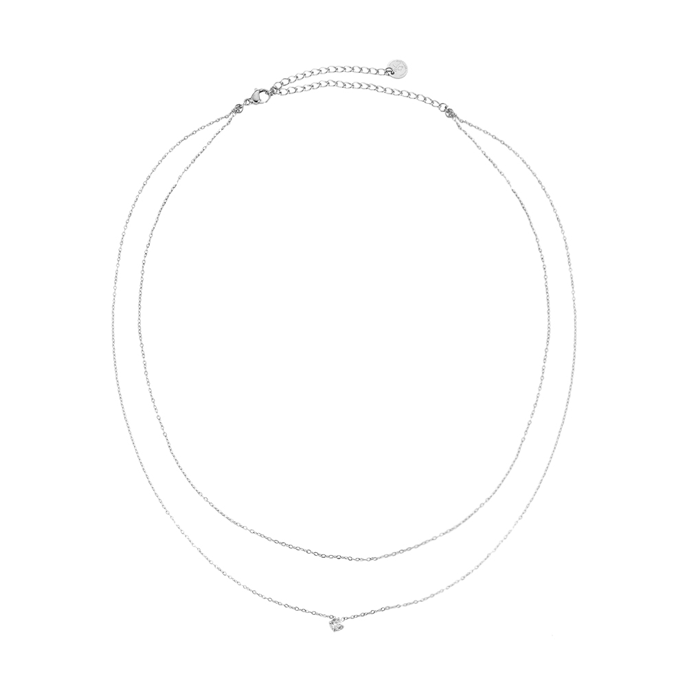 Aegle 2 Layer Stainless Steel Necklace