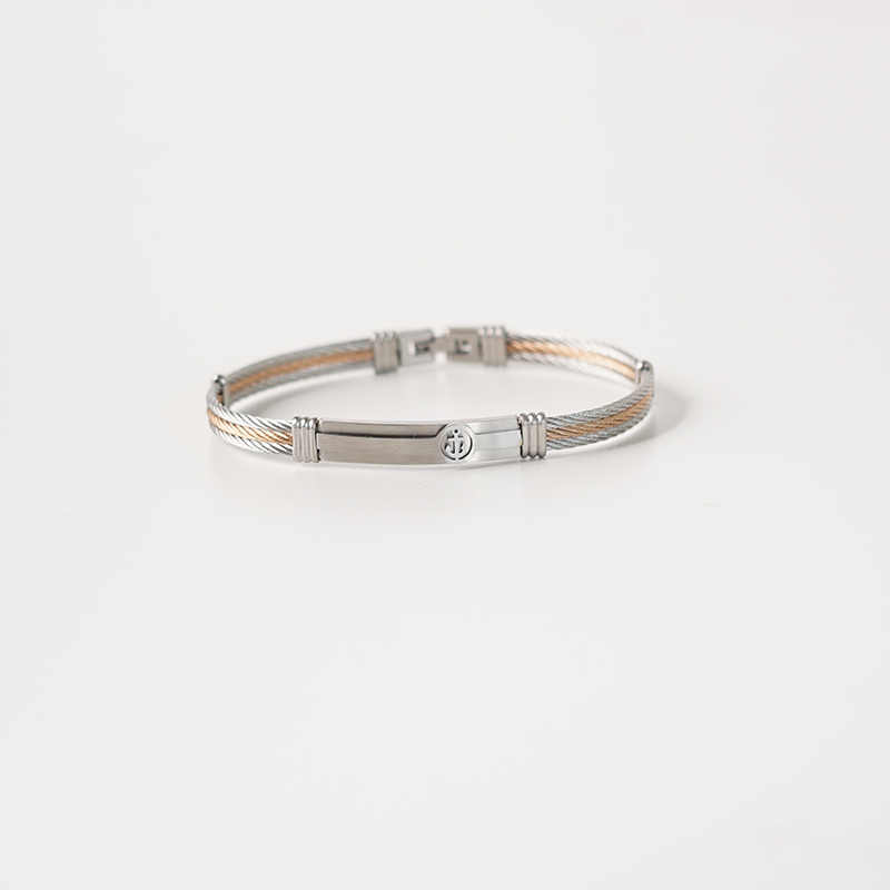 Anchor Thin Stainless Steel Bracelet for Men