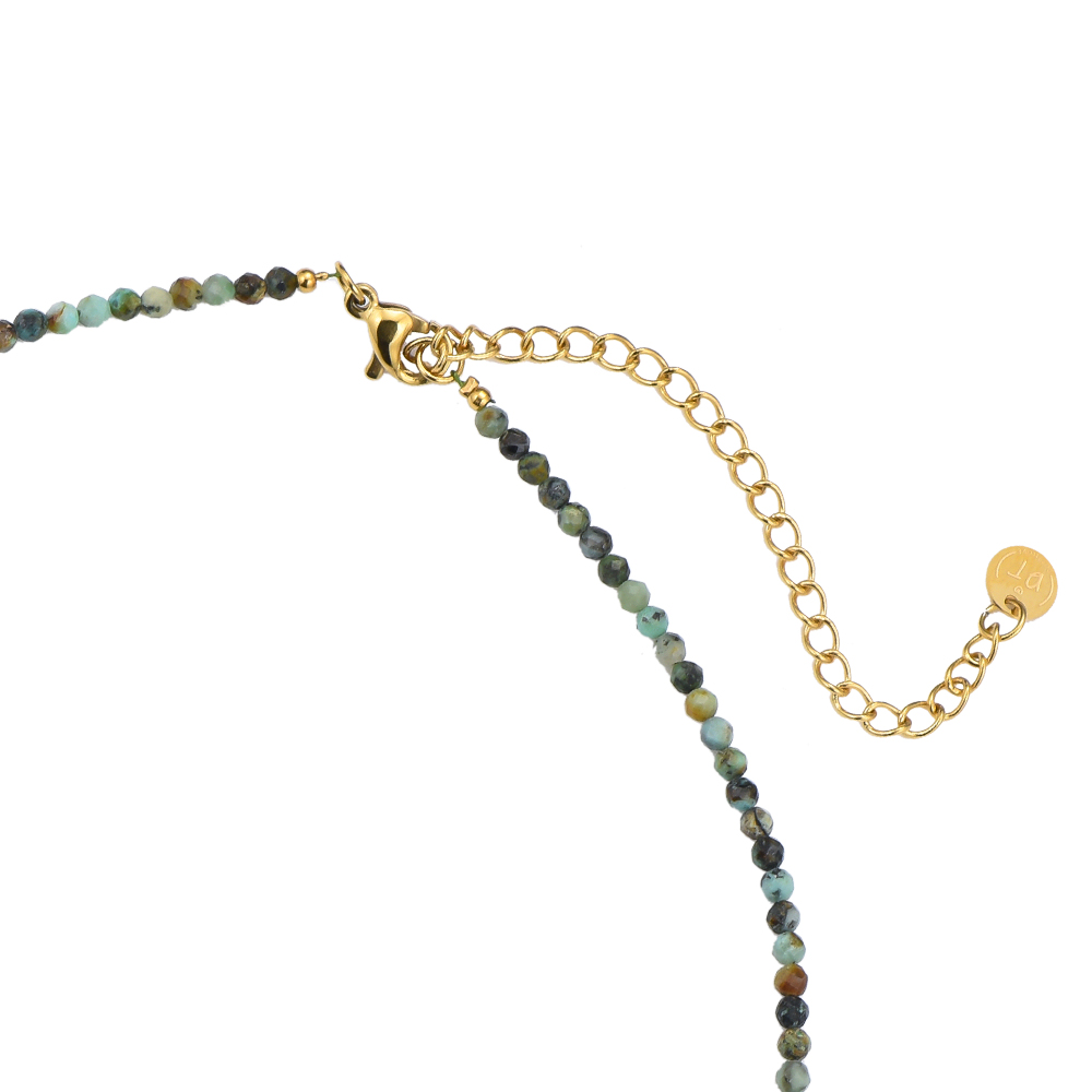 'Jungle & Triangle' Mini Stones Necklace