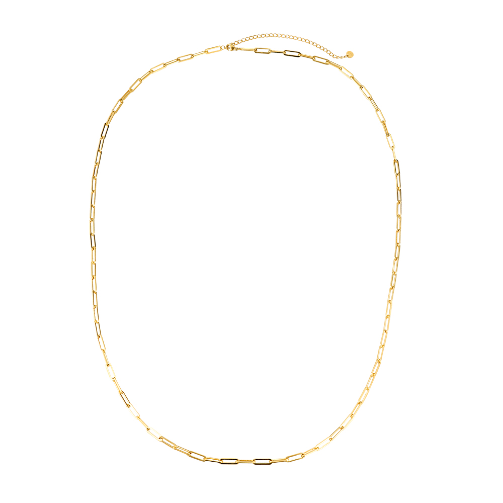 90cm Simple Chain Edelstahl Halskette