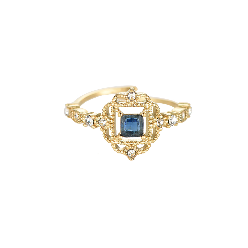 Tesseract Diamond Edelstahl Ring