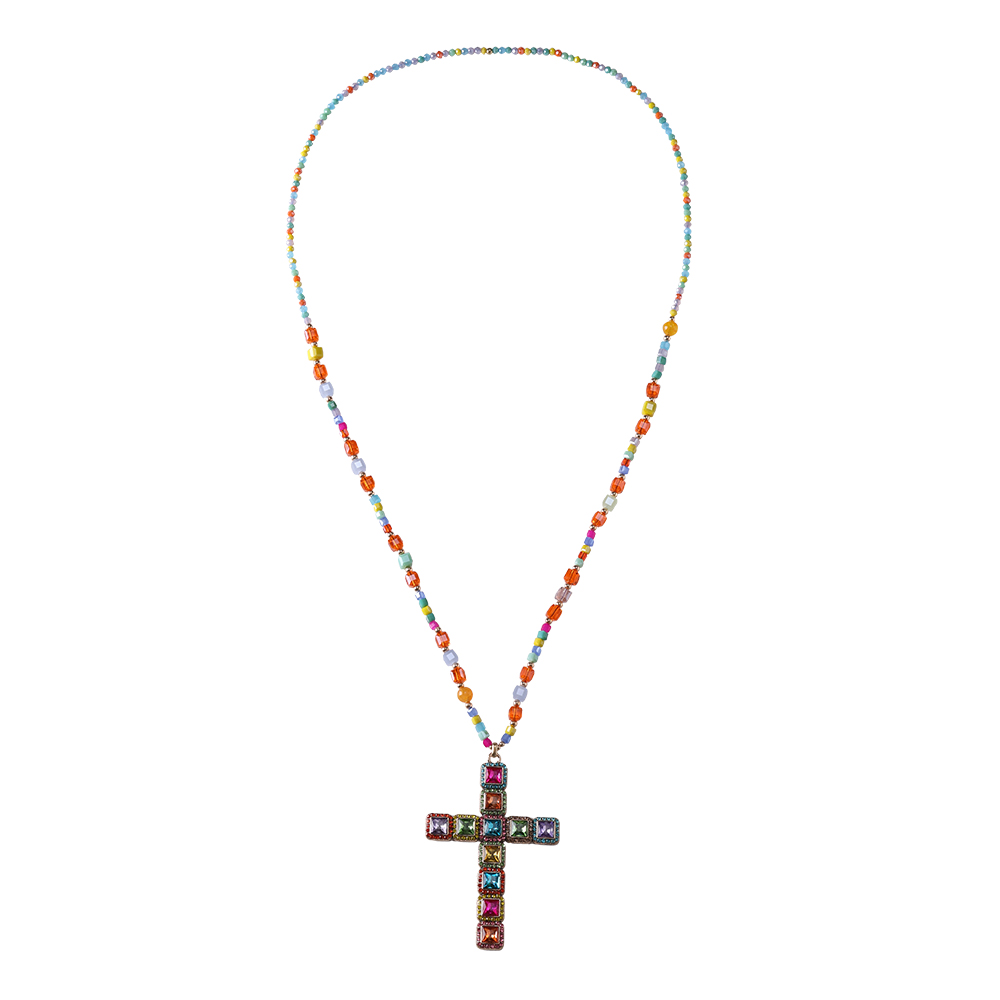 96cm Beads Cubes Halskette