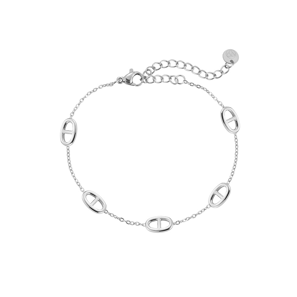 Multiple Nose Chain Stainless Steel Bracelet