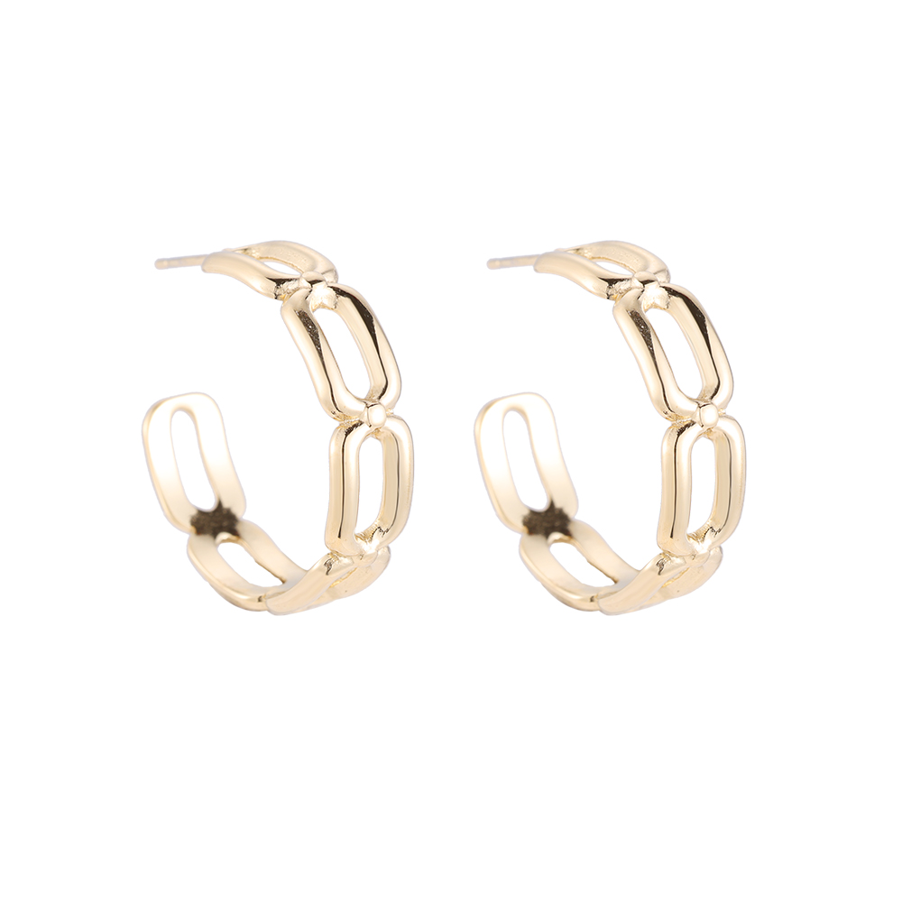 O-Link Hoop Stainless Steel Earrings