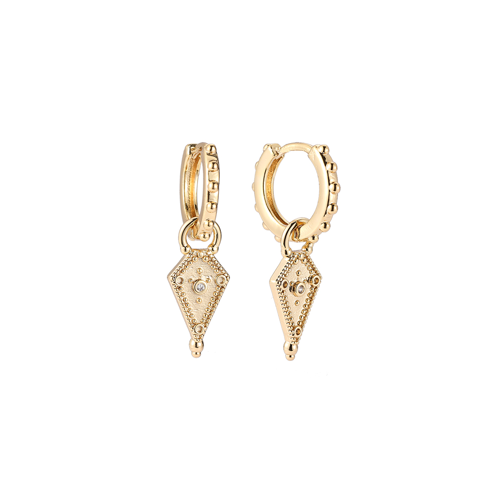 Royal Sparkling Kite Gold-plated Earrings