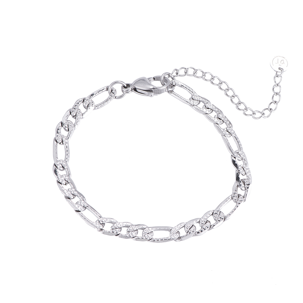 Rough Cutting Style Stainless Steel Bracelet