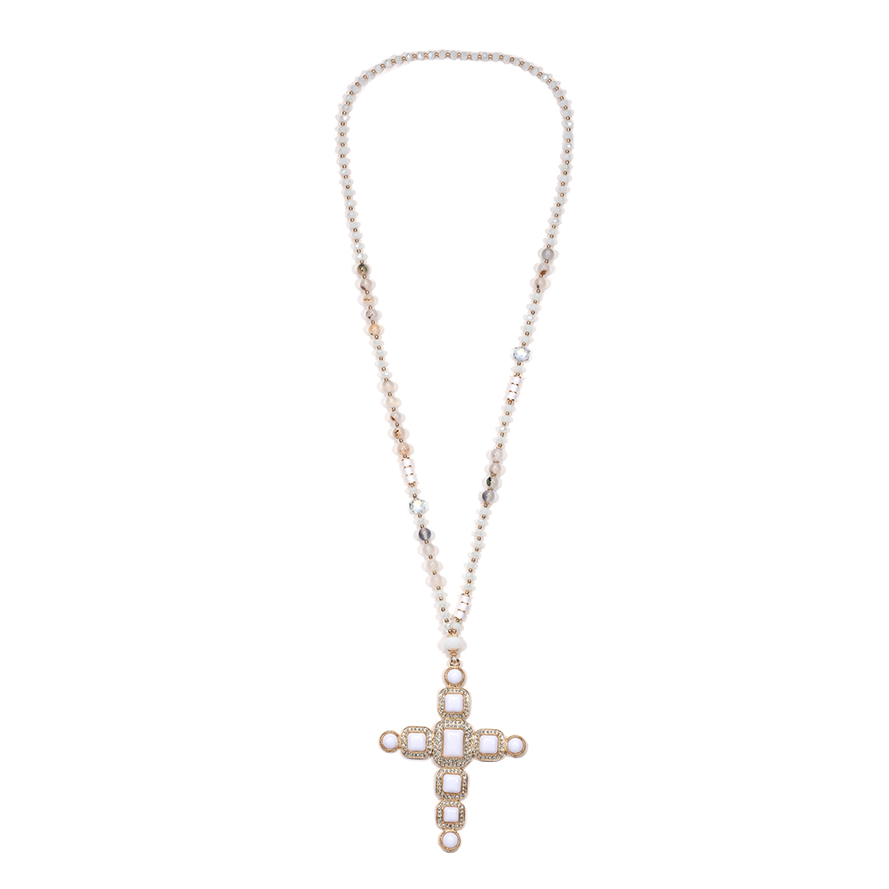 Diamond Giant Cross Necklace