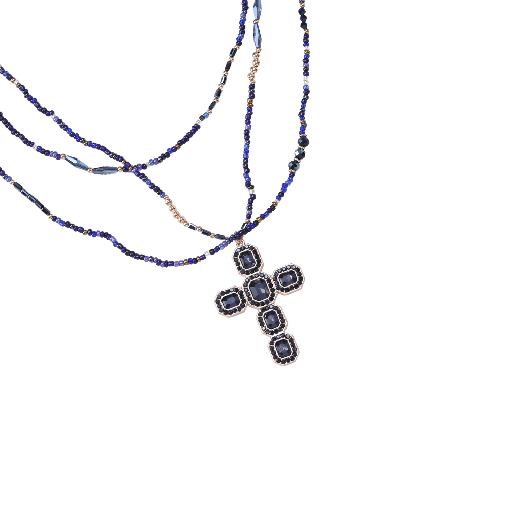 Small Octagonal Cross Halskette