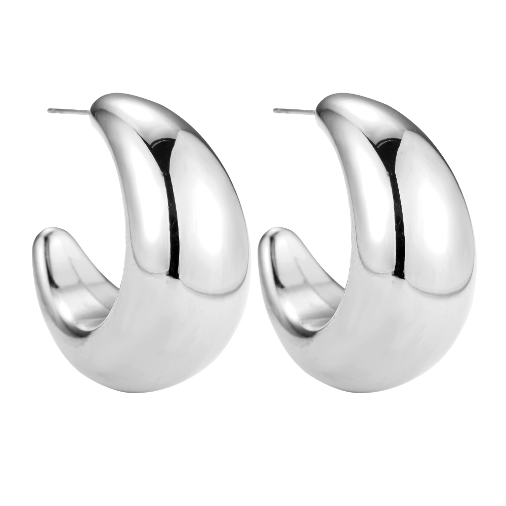 Moonclaw Hoop Stainless Steel Earrings