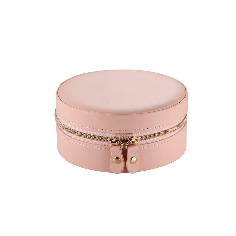 Round Light Pink Jewelry Box