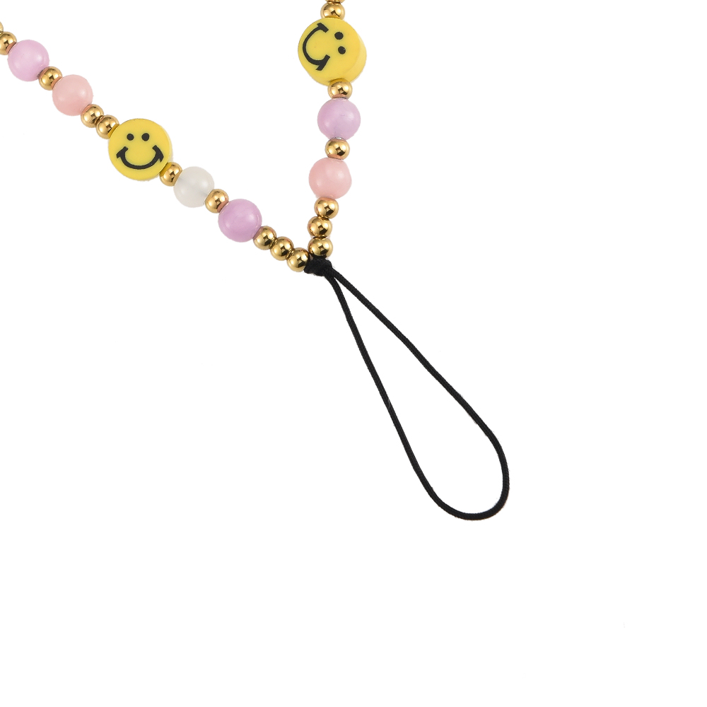Pastel Color Beads  Phone Case Chain