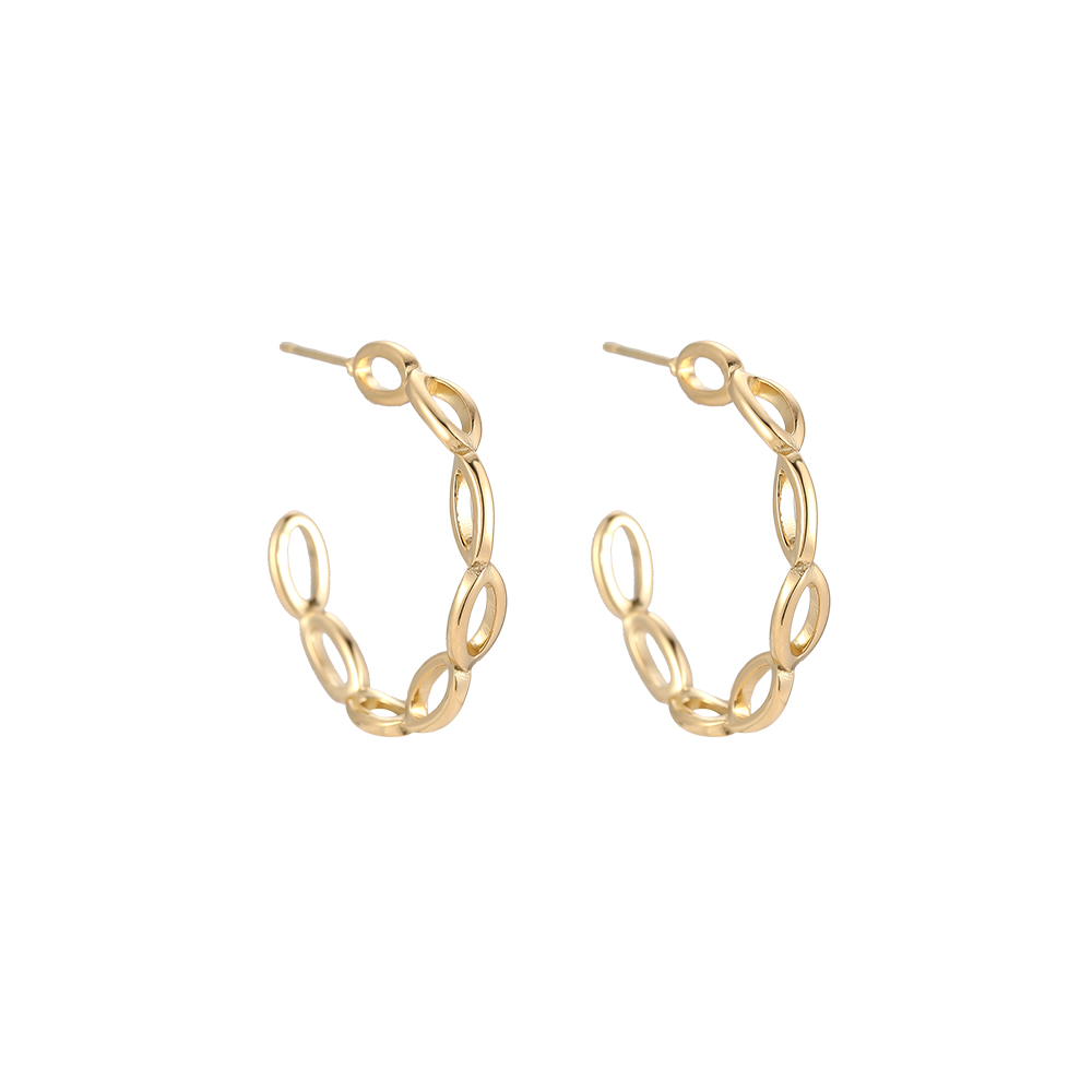 Chain Loop Stainless Steel Earrings