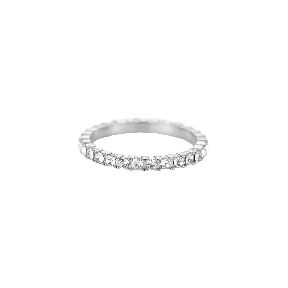 Glitter Chakram Stainless Steel Ring