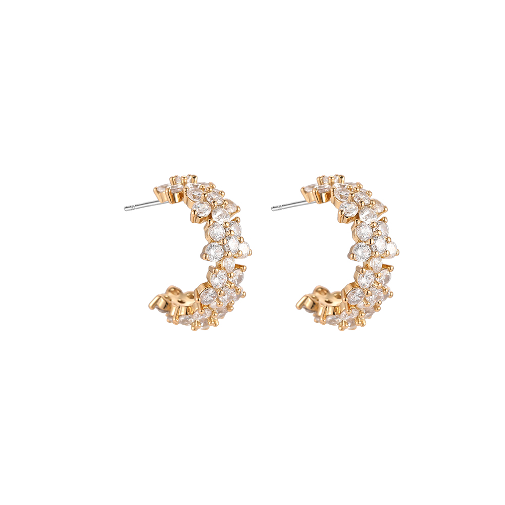 Flower Garden Gold-plated Earrings